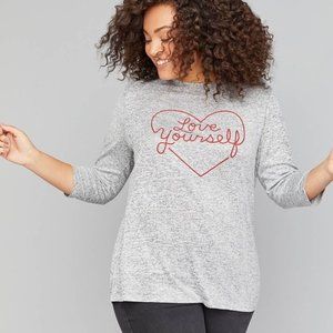18/20 Lane Bryant grey sweater